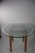 Oval Wooden and Beveled Glass Dining Table, 1980s 3