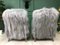 Vintage Bentwood and Gray Sheepskin Armchairs, Set of 2 5