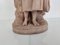 Antikes Mädchen aus Terrakotta mit Mandoline-Skulptur 6