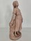 Antique Terracotta Girl with Mandolin Sculpture, Image 4