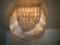 Deckenleuchte aus gebogenem Kristallglas und vergoldetem Messing von Venini, 1960er 5