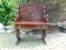 Vintage Art Deco Wooden Bench, Image 1