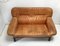 Mid-Century Brown Leather and Bamboo Frame Sofa, 1970s 5