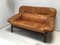 Braunes Mid-Century Sofa aus Leder und Bambus, 1970er 3