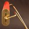 French Art Deco Red and Gold Desk Lamp by Eileen Gray for Jumo, 1940s, Immagine 10