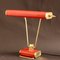 French Art Deco Red and Gold Desk Lamp by Eileen Gray for Jumo, 1940s, Image 4
