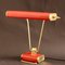 French Art Deco Red and Gold Desk Lamp by Eileen Gray for Jumo, 1940s, Immagine 4