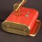 French Art Deco Red and Gold Desk Lamp by Eileen Gray for Jumo, 1940s, Immagine 11