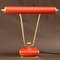 French Art Deco Red and Gold Desk Lamp by Eileen Gray for Jumo, 1940s, Image 1