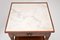 Antique French Marble Top Mahogany Side Table 6