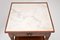 Antique French Marble Top Mahogany Side Table, Image 6