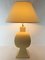 Large Pastel Yellow Ceramic & Earthenware Table Lamp from Faïencerie Charolles, 1980s, Image 12