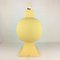 Large Pastel Yellow Ceramic & Earthenware Table Lamp from Faïencerie Charolles, 1980s, Image 8