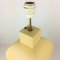 Large Pastel Yellow Ceramic & Earthenware Table Lamp from Faïencerie Charolles, 1980s 10