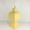 Large Pastel Yellow Ceramic & Earthenware Table Lamp from Faïencerie Charolles, 1980s, Image 3