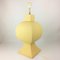 Large Pastel Yellow Ceramic & Earthenware Table Lamp from Faïencerie Charolles, 1980s, Image 9