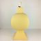 Large Pastel Yellow Ceramic & Earthenware Table Lamp from Faïencerie Charolles, 1980s, Image 4