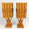 Scandinavian Pine Table Lamps, 1960s, Set of 2, Image 2