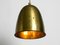 Large Mid-Century Brass Pendant Lamp with 3 Sockets, 1950s, Image 3