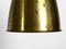 Large Mid-Century Brass Pendant Lamp with 3 Sockets, 1950s, Image 13