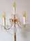 Vintage Gold-Plated and Crystal Floor Lamp, Image 5