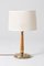 Brass and Beech Table Lamp from Böhlmarks, 1940s 2