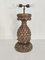 19th Century Stuccoed Wooden Pineapple Table Lamp 1