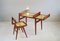 French Mahogany and Cane Desk and Chair Set by Roger Landault, 1950s 10