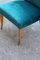 Italian Petrol Green Velvet Lounge Chairs, 1950s, Set of 2 5