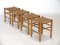 Mid-Century Pinewood Stools, 1970s, Set of 4, Image 2