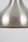 Mid-Century Drop Shaped Silver Color Pendant Lamp, 1960s 4