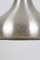 Mid-Century Drop Shaped Silver Color Pendant Lamp, 1960s, Image 4