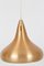 Mid-Century Drop Shaped Brass Pendant Lamp, 1960s, Image 2