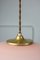 Mid-Century Pink Glass and Brass Pendant Lamps, Set of 2, Immagine 7