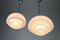 Danish Art Deco Opaline Glass Ceiling Lamp, 1940s, Set of 2 6