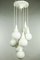 Vintage White Glass Ball Cascade Ceiling Lamp, 1970s, Image 5