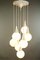 Vintage White Glass Ball Cascade Ceiling Lamp, 1970s, Image 3