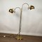 Vintage Double Sheet Brass Floor Lamp from Gepo, 1970s, Image 2