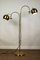 Vintage Double Sheet Brass Floor Lamp from Gepo, 1970s, Image 1