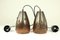 Vintage Copper and Glass Pendant Lamps by Nanny Still for Raak, 1960s, Set of 2 7