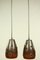 Vintage Copper and Glass Pendant Lamps by Nanny Still for Raak, 1960s, Set of 2, Image 1