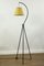 Vintage Brass Tripod Arc Floor Lamp, 1950s, Image 1