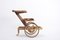 Carrello bar Mid-Century in pelle di capra laccata marrone e ottone di Aldo Tura, anni '70, Immagine 4