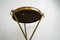 Small Italian Brass and Wood Tripod Side Table, 1950s, Image 6