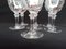 Antique Crystal Model Frieze Wine Glasses from Baccarat, 1910s, Set of 7 5