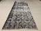 Vintage Turkish Distressed Overdyed Black Wool Runner Rug, Image 2