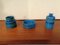 Rimini Blue Ceramic Vases & Bowl by Aldo Londi for Bitossi, Set of 3, 1960s 4