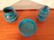 Rimini Blue Ceramic Vases & Bowl by Aldo Londi for Bitossi, Set of 3, 1960s 13