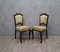 Art Deco Mahogany and Geometric Green Velvet Dining Chairs, 1920s, Set of 6 6