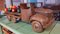 Vintage Spielzeugauto aus Holz von Dejou 3
